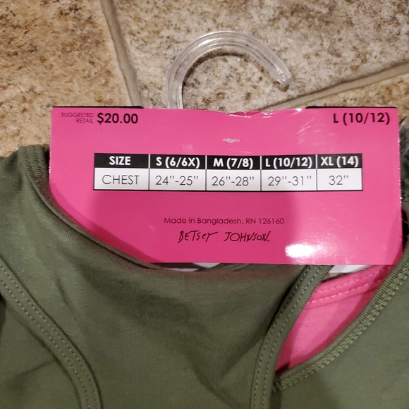 New Betsey Johnson Girls 2 Pack Bralette. - Picture 6 of 6